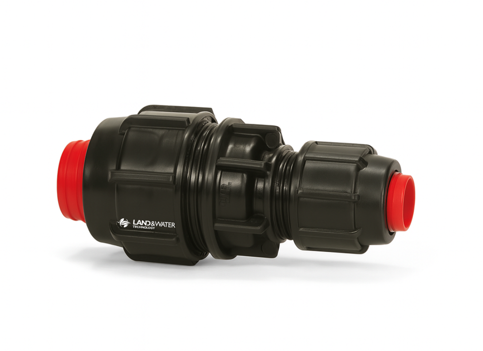 Plasson Rural Reducing Coupling Joiners for Redline Poly Pipe