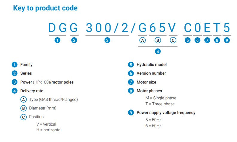 Zenit DRG 300 2.20kW 415v Cast Iron 4 Pole Drainage Pump (Max 1940LPM/120kPa)