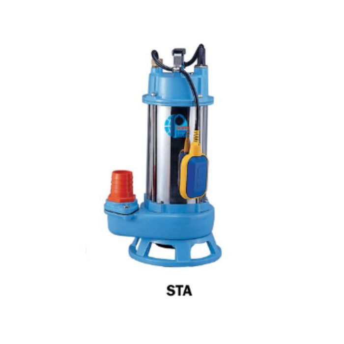 Pumpmaster STA-112DS Submersible Non Clog Sewage Pump with Float (Max 500LPM/120kPa)