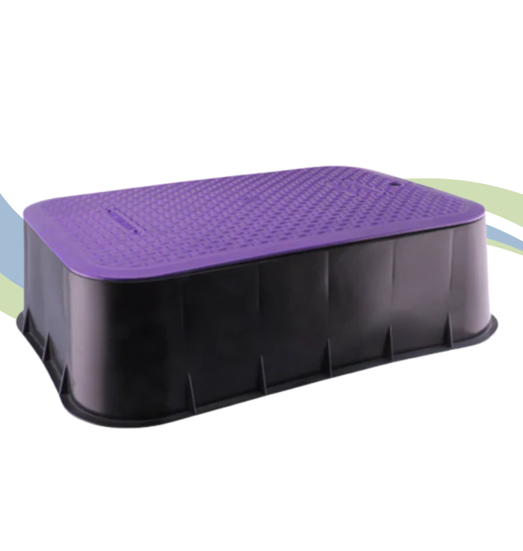 Purple Lid Valve Boxes