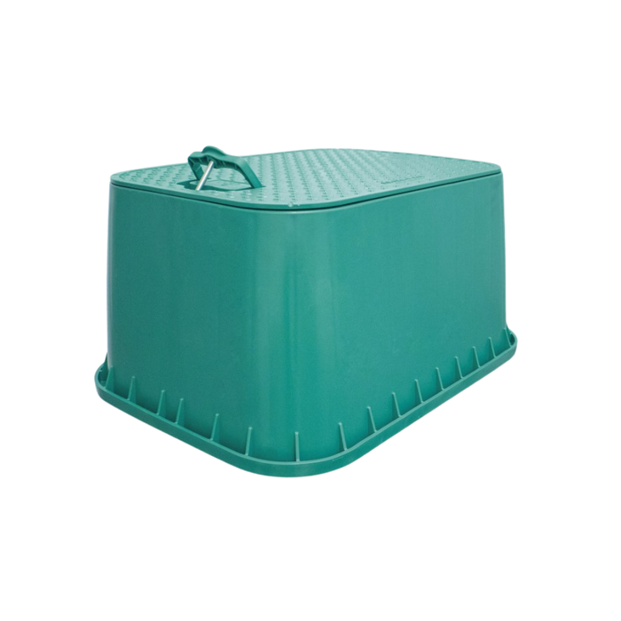 Rain PZRM Cert 115 20" Jumbo Extra Tough EzOpen Commercial Medium Rectangular Valve Box with Lifting Handle (495mm Wide x 660mm Long x 330mm Deep)