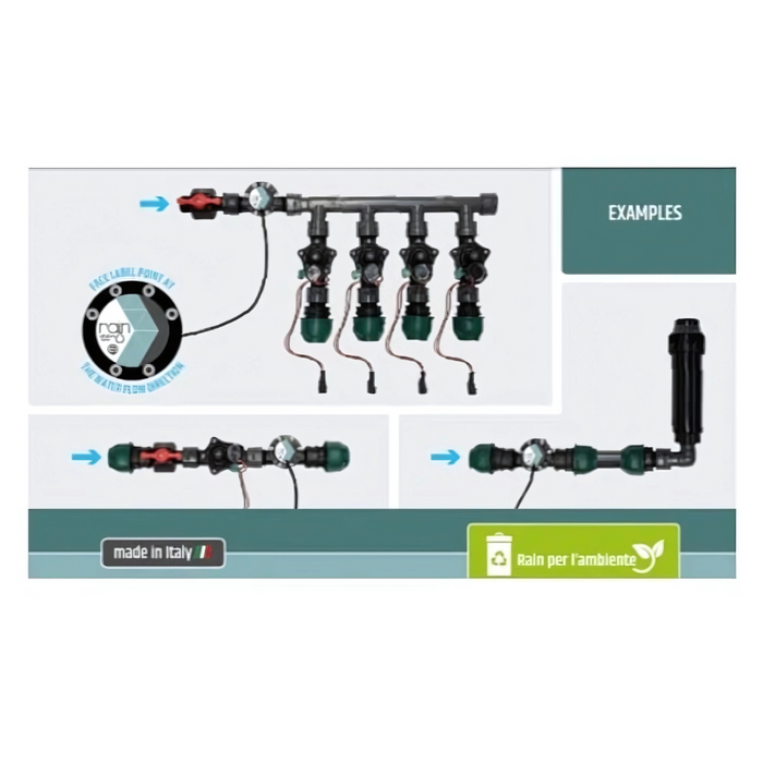 Rain Turbina Vision Inline Water-Powered Battery Charger for Rain Irrigation Controllers