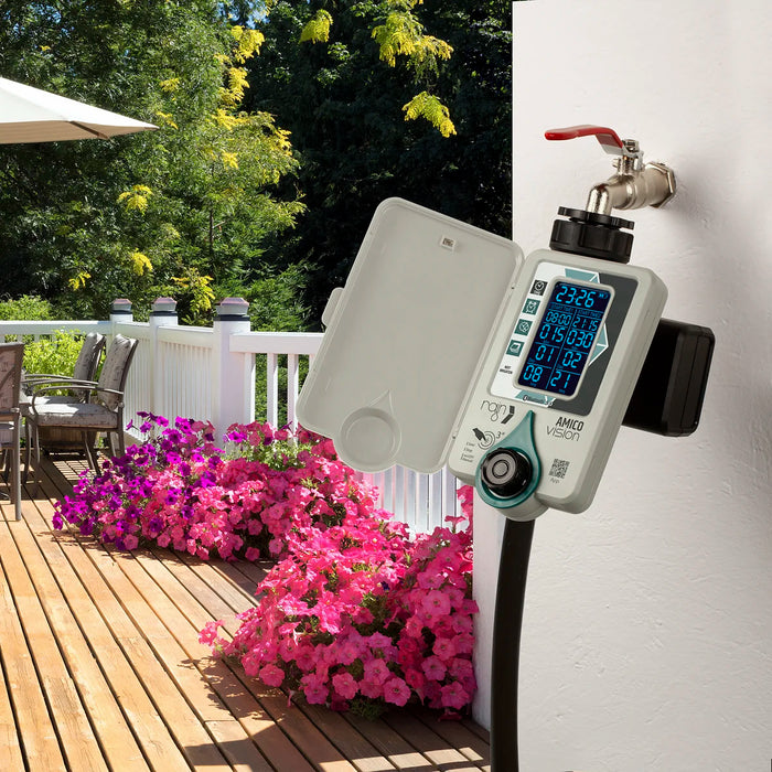 Rain Amico Vision 1 Smart Rechargeable Battery Tap Timer with Bluetooth & Optional WIFI Connectivity
