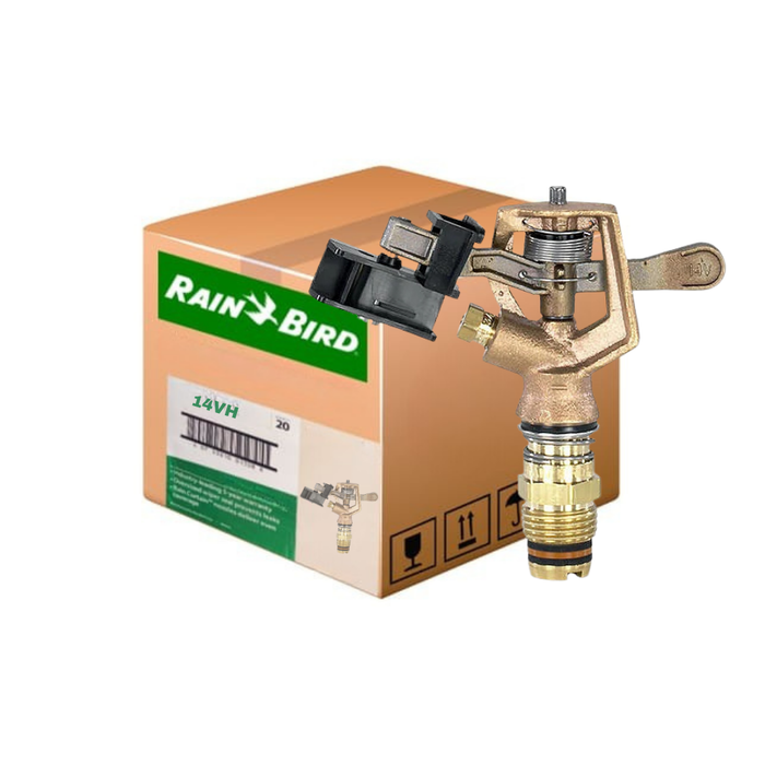 Rain Bird 14VH Full Circle Wedge Drive 15mm Male Brass Impact Sprinkler Body Only (Box of 30)