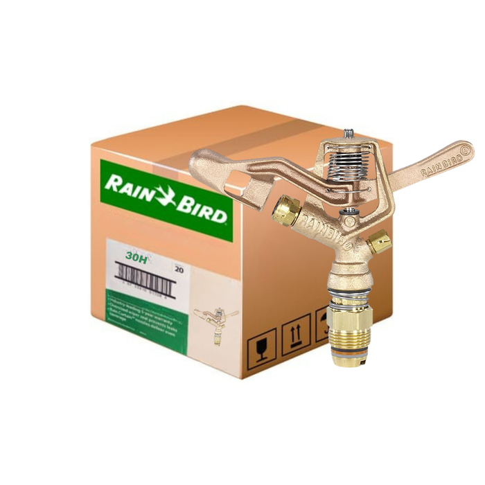 Rain Bird 30H Full Circle 20mm Male Brass Impact Sprinkler Body Only (Box of 30)