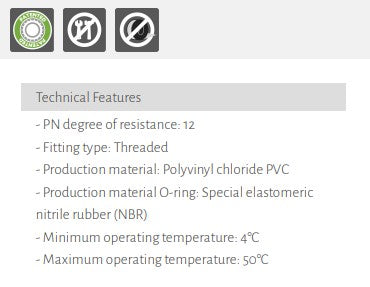 Rain PVC 25mm Manifold Swivel Elbow M/F with O-Ring