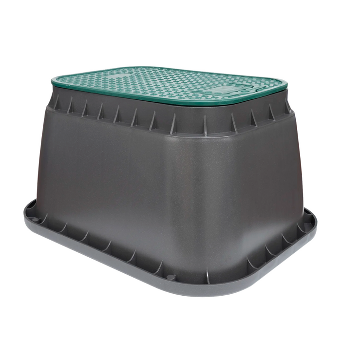 Rain PZRM 111 10" EzOpen Medium Rectangular Valve Box with Lifting Handle (320mm Wide x 400mm Long x 215mm Deep)