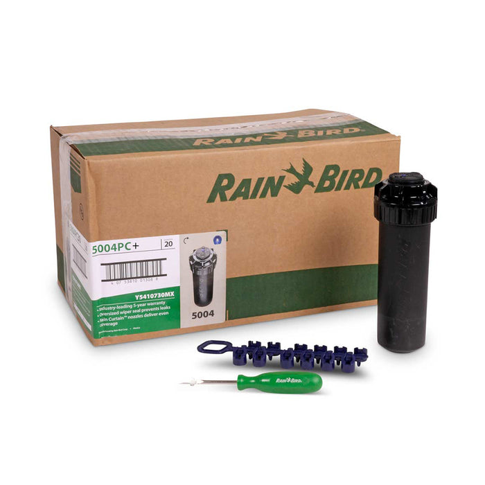 Rain Bird 5004 PLUS 100mm Adjustable 40-360° Gear Drive Sprinklers with Flow Stop Capability (20mm BSP)