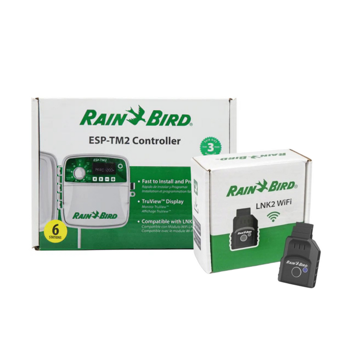 Rain Bird ESP-TM2 Outdoor Smart Irrigation Controller with LNK2 WIFI Module Combo Deal