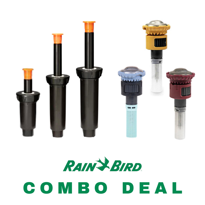 Rain Bird Pop-Up Sprinkler with R-Van Adjustable Rotary Nozzles Combo Deal