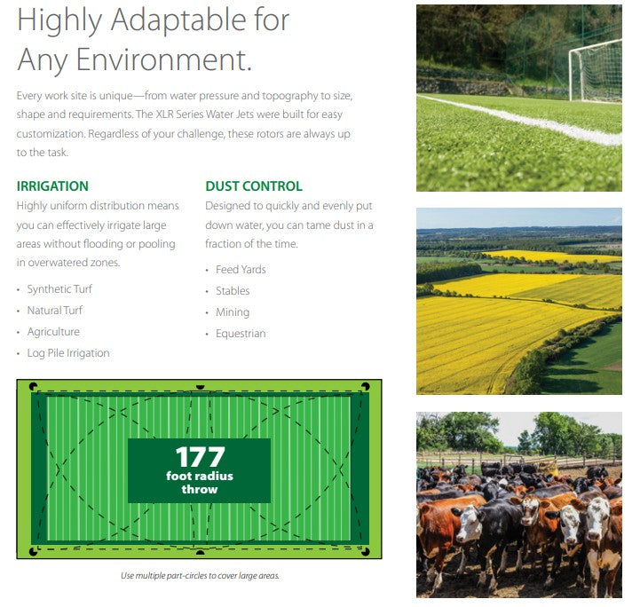 Rain Bird XLR 15-45° Adjustable Trajectory Big Gun Sprinklers