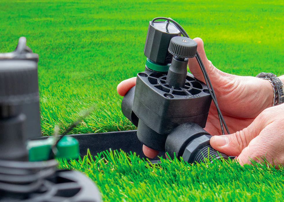 Rain RN 154 AC 25mm Male x Union Irrigation Solenoid Valve with Flow Control