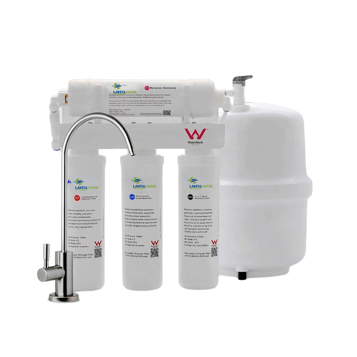 Land & Water 5-Stage Reverse Osmosis RO Undersink Water Filtration Kit (675 LPD)