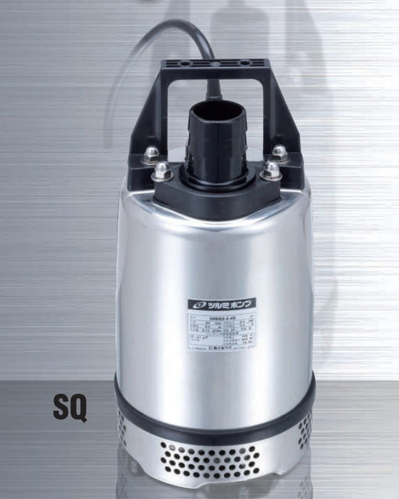 Tsurumi SQ Series Submersile Portable 304 Stainless Steel Pump with Vortex Impeller - Three Phase