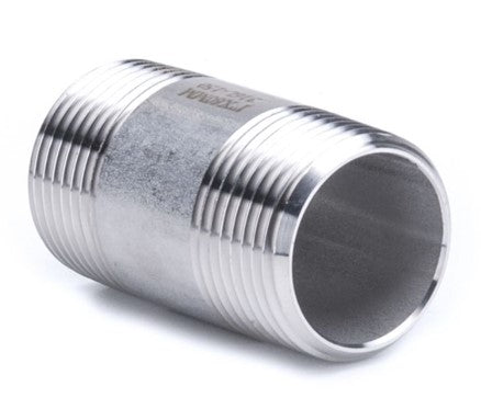 316 Stainless Steel BSP Threaded Barrel Nipple