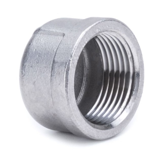 316 Stainless Steel BSP Threaded Caps - Female