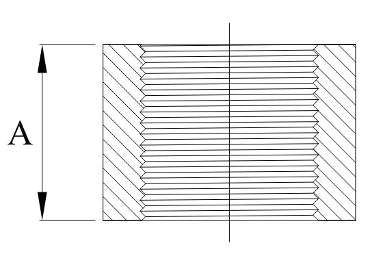 316 Stainless Steel BSP Threaded Coupling