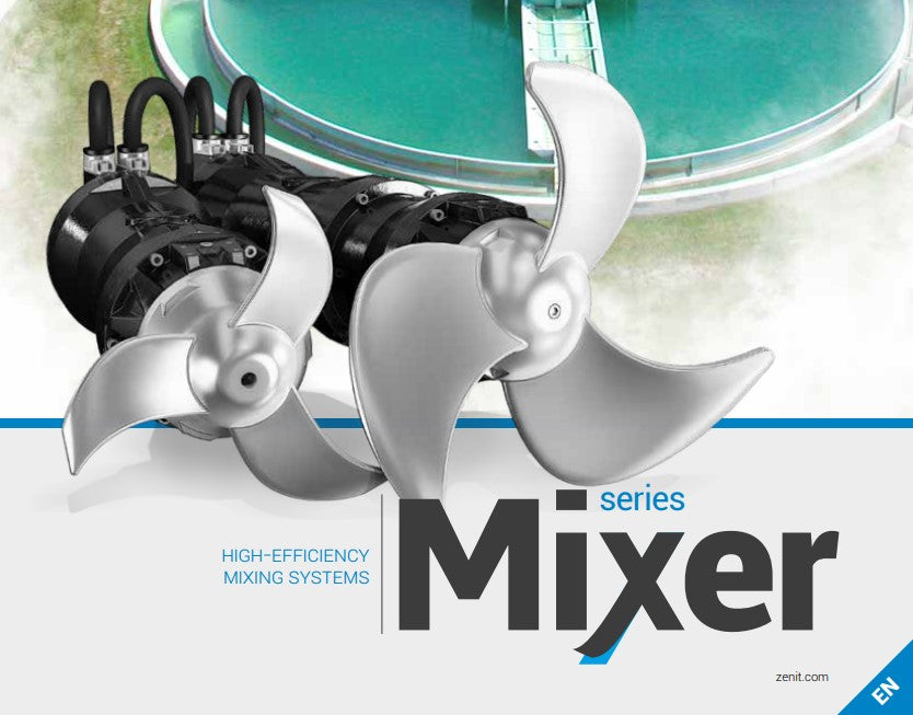 Zenit ZMD Series Submersible Mixer for Mixing Liquids in Water Treatment and Purification Plants