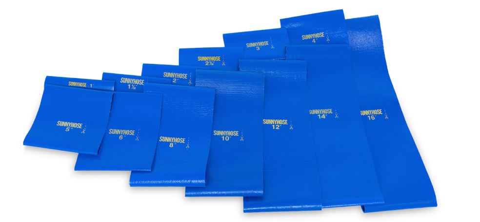 SunnyLay Layflat Hose Low Pressure Blue 100m - Perth Pickup Only