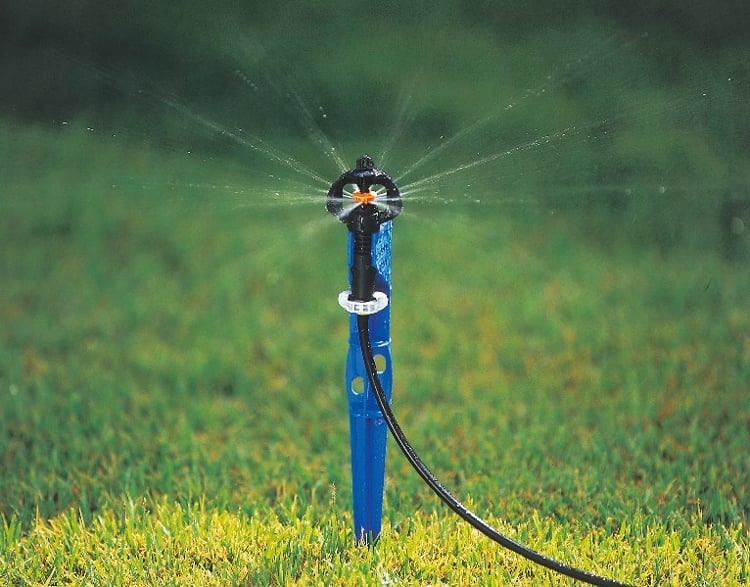 Netafim Supernet Tree Sprinklers (SRD) Short Range Deflector Head with Stake and 60cm Tube