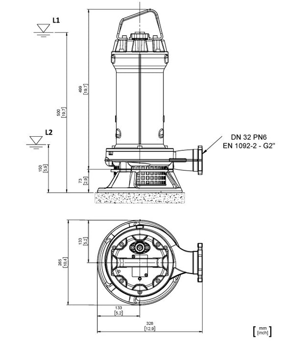 Zenit APG550 4.00kW 415v Cast Iron High Head Pump (Max 490LPM/380kPa)