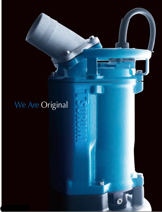 Tsurumi KTZE Series Cast Iron Energy Saving Heavy Duty Submersibe Drainage Pump - Three Phase