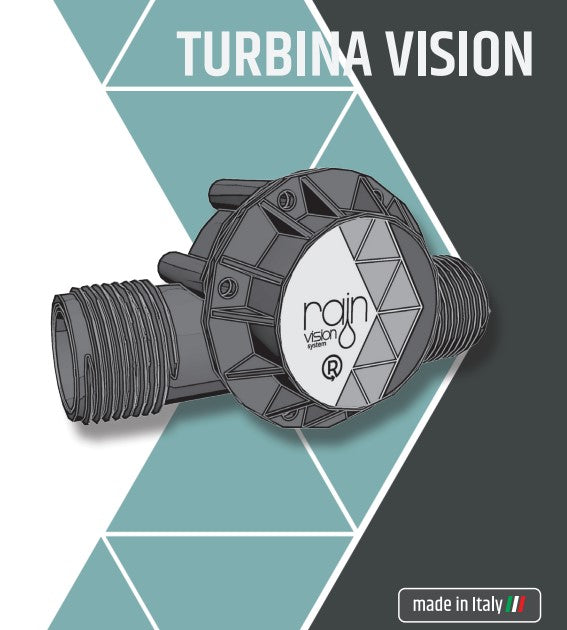 Rain Turbina Vision Inline Water-Powered Battery Charger for Rain Irrigation Controllers