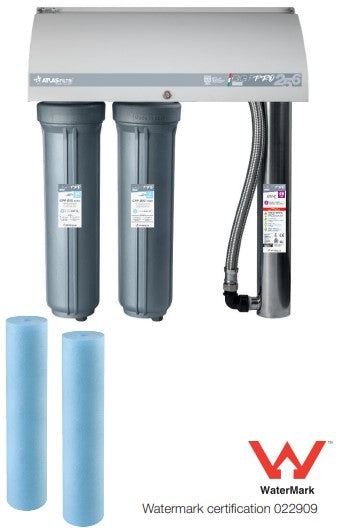 Atlas Filtri Big F Pro 267 High Flow 20" x 4.5" SANIC Dual Stage UV Rainwater Filtration System with 67W Lamp (95LPM)