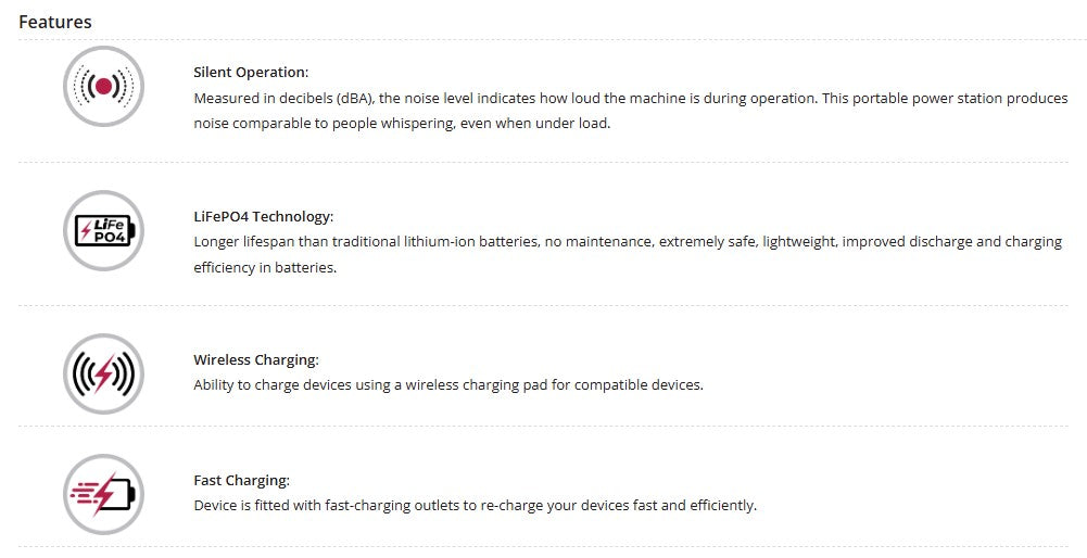 Welling & Crossley WC-BG1200 1.20kW Portable Power Station with 1152Wh LiFePO₄ Battery & Solar Input
