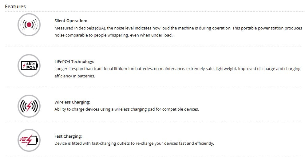 Welling & Crossley WC-BG600 0.60kW Portable Power Station with 512Wh LiFePO₄ Battery & Solar Input