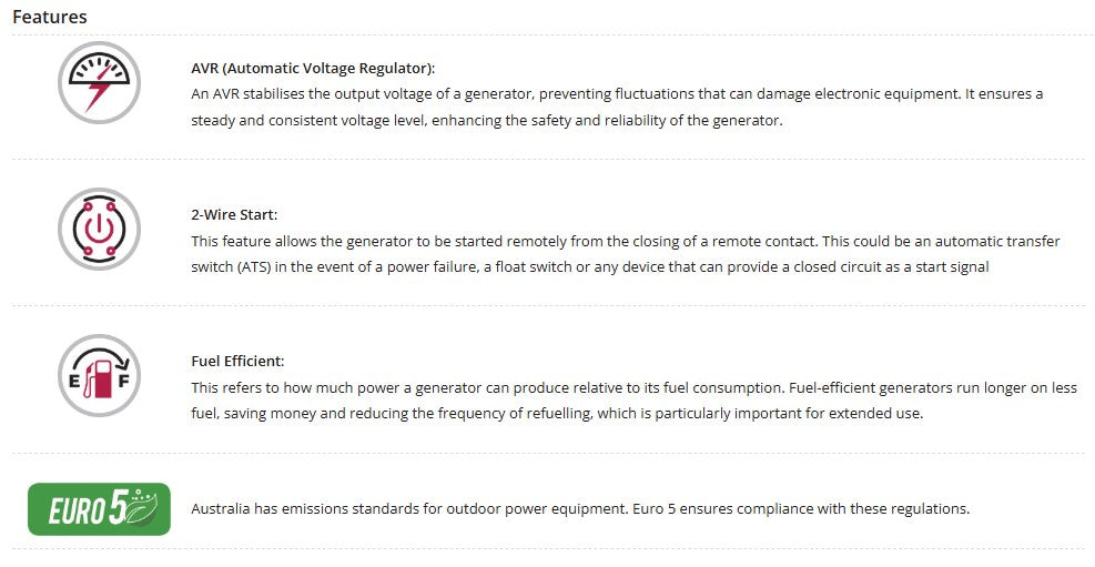 Welling & Crossley WC-P13750 11.00kW Open-Frame Petrol Generator with AVR, Remote Start & 45L Fuel Tank