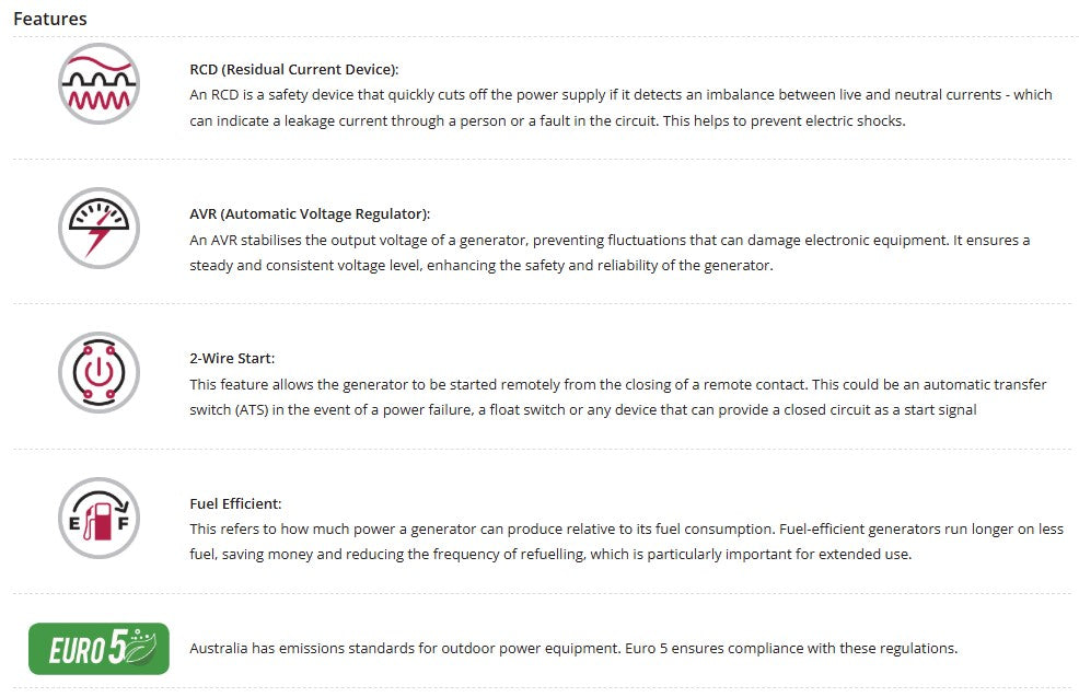 Welling & Crossley WC-P13750RCD 11.00kW Worksite-Compliant Petrol Generator with AVR, RCD & Remote Start