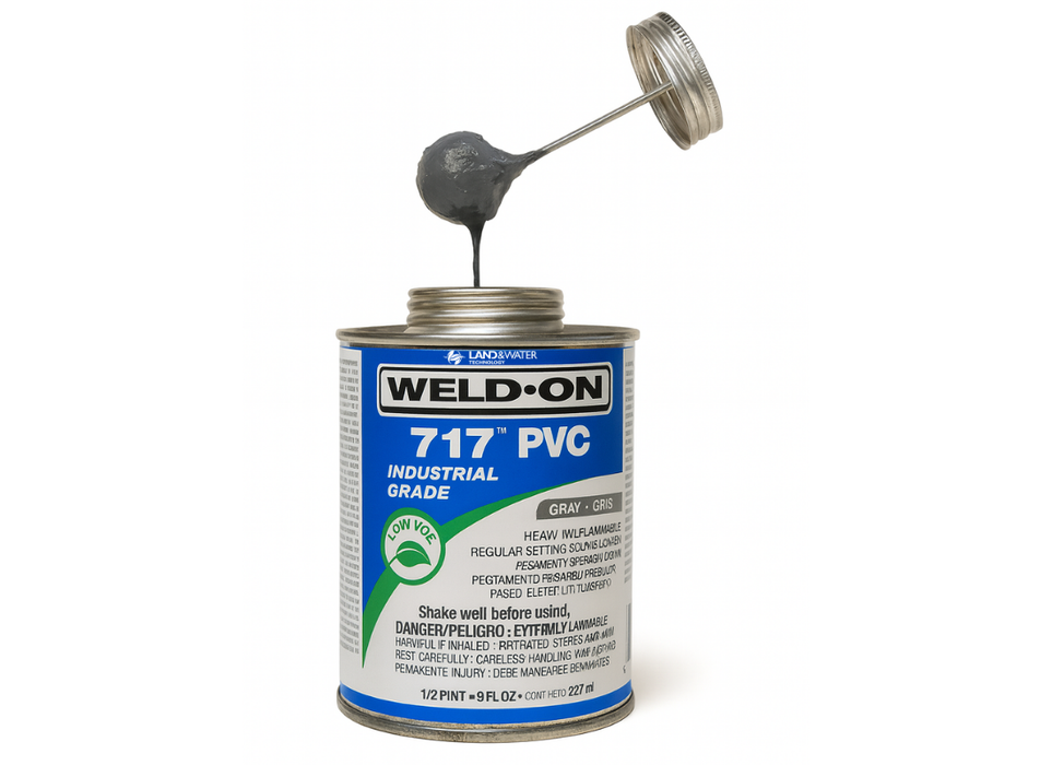 Weld-On 717 Heavy Bodied Clear PVC Glue with Brush - Perth Metro Only