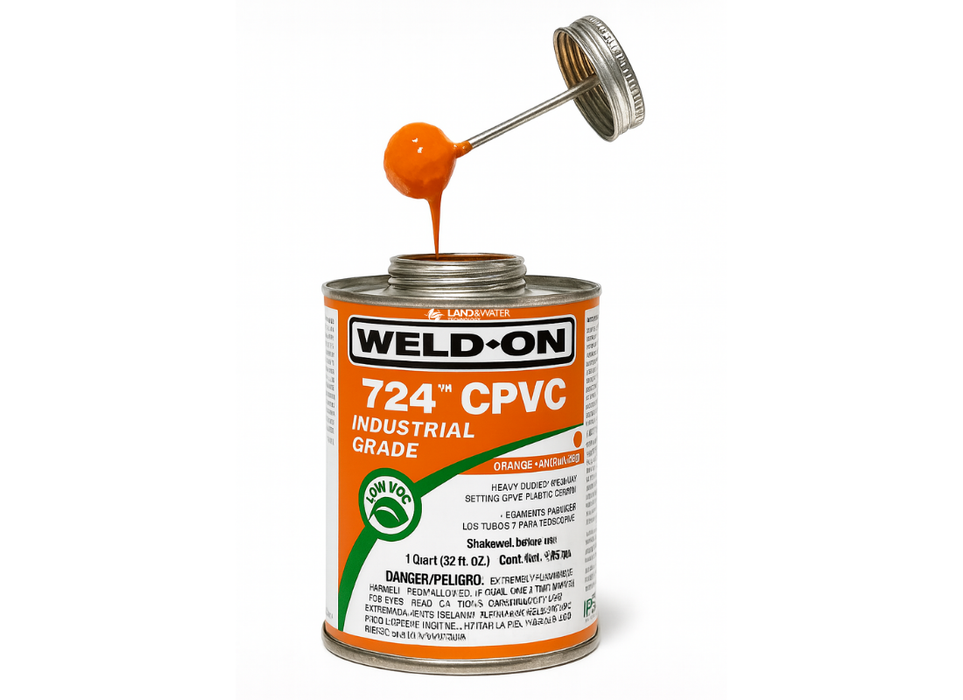 Weld-On 724 Heavy Bodied Orange CPVC Glue with Brush - Perth Metro Only
