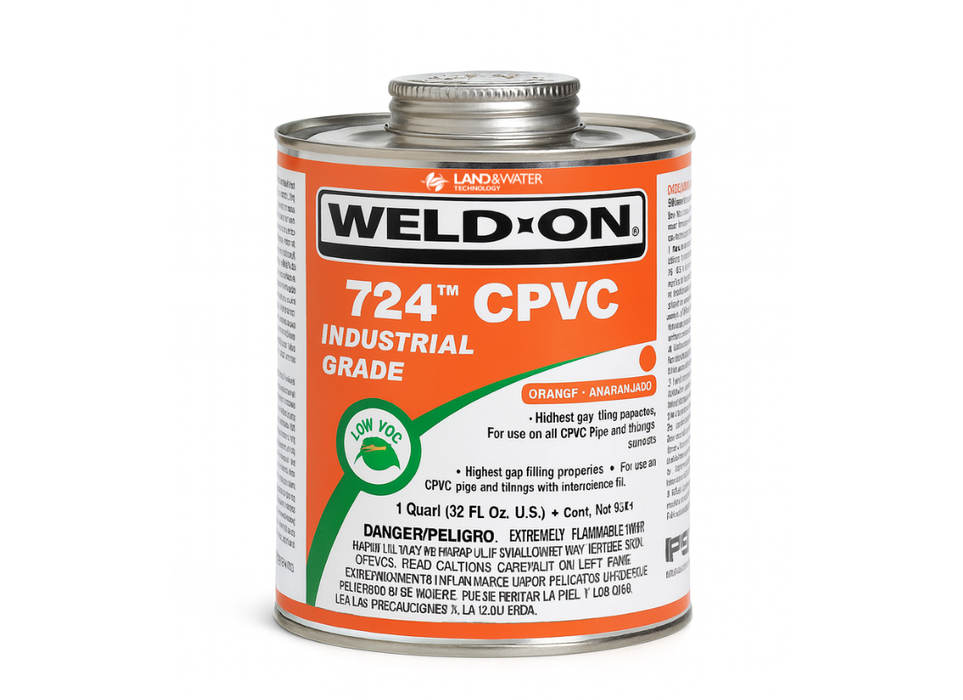 Weld-On 724 Heavy Bodied Orange CPVC Glue with Brush - Perth Metro Only