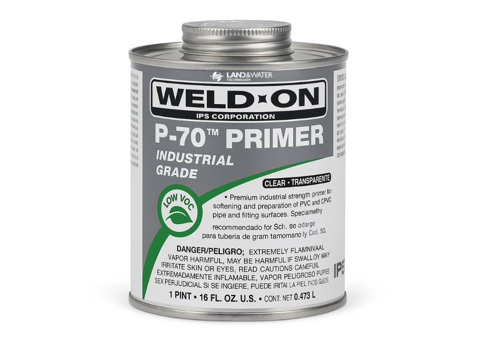 Weld-On P70 Clear PVC Primer Fluid with Brush - Perth Metro Only