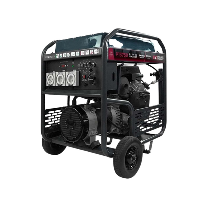 Welling & Crossley WC-P13750 11.00kW Open-Frame Petrol Generator with AVR, Remote Start & 45L Fuel Tank