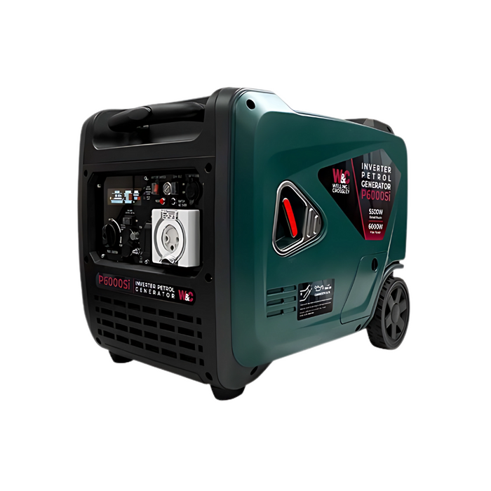 Welling & Crossley WC-P6000Si 6.00kW Ultra-Quiet Inverter Petrol Generator with Pure Sine Wave & Remote