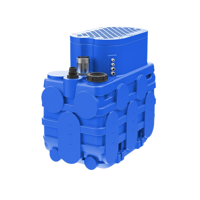 Zenit ZENBLUE 250L Automatic Wastewater Lifting Station with GR BluePRO 100 0.75kW Grinder Pump (Max 460LPM/110kPa)