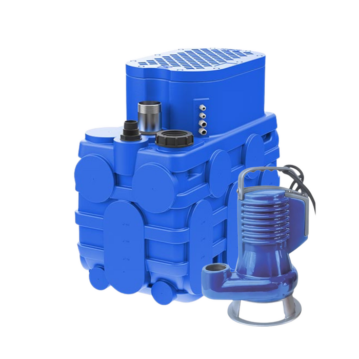 Zenit ZENBLUE 250L Automatic Lifting Station with DG Blue 100 0.75kW Vortex Pump (Max 430LPM/120kPa)