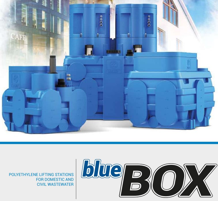 Zenit ZENBLUE 250L Automatic Wastewater Lifting Station with GR BluePRO 100 0.75kW Grinder Pump (Max 460LPM/110kPa)