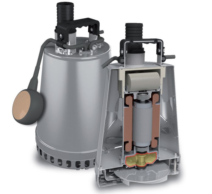 Zenit DR Steel 75 240v Compact Stainless Steel Drainage Pumps with Float Switch (Max 330LPM/160kPa)