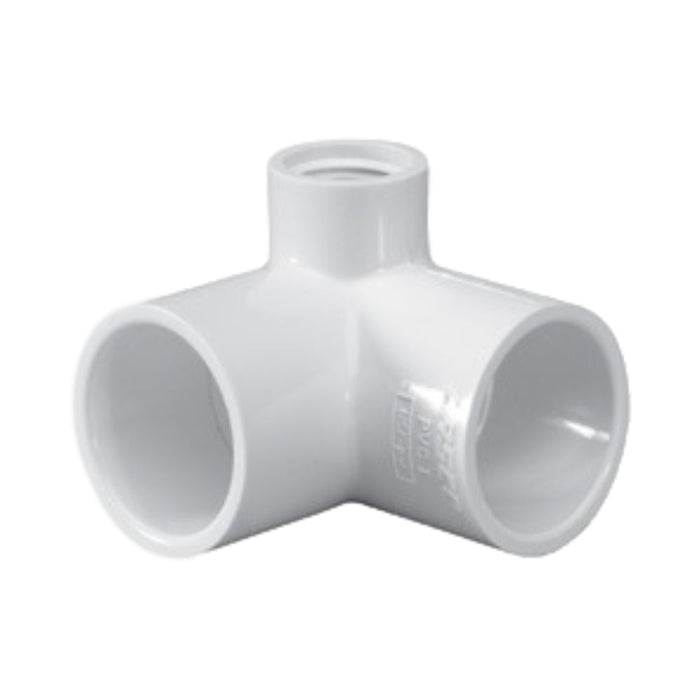 Dura PVC Side Outlet Corner Piece with 15mm BSP Thread
