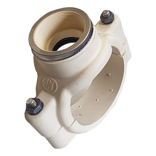 4N Tapping Bands for Series 1 PVC Pipe Product Name: 40mm x 1" (2 bolts PVC Tapping Saddle, 50mm x 3/4" 2 bolts PVC Tapping Saddle, 50mm x 1" 2 bolts PVC Tapping Saddle, 80mm x 1" 2 bolts PVC Tapping Saddle, 80mm x 2" 2 bolts PVC Tapping Saddle, 100mm x 1" 2 bolts PVC Tapping Saddle, 100mm x 1 1/2" 2 bolts PVC Tapping Saddle, 100mm x 2" 2 bolts PVC Tapping Saddle