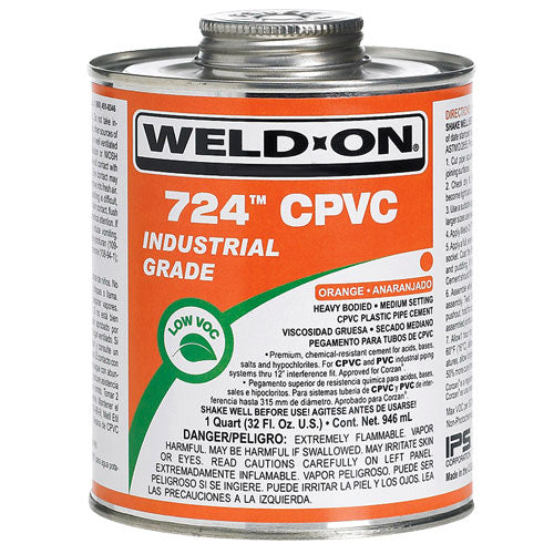 724 Weld On For CPVC Fittings & Pipe Size: 473ml