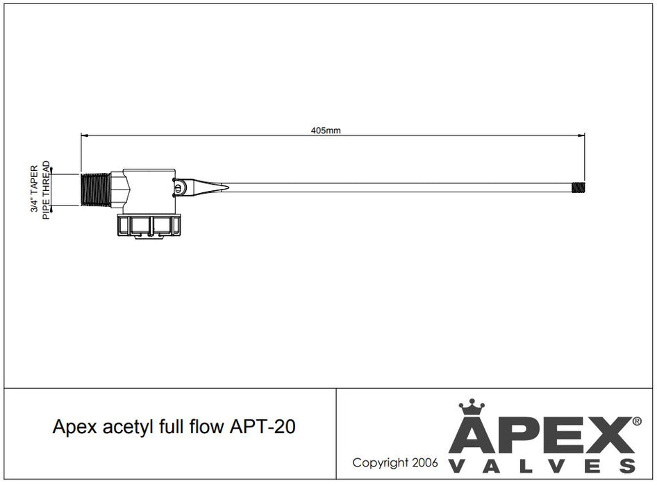 Apex Plastic Trough Valve Full Flow Size: 20mm (3/4") Plastic Trough Valve Full Flow