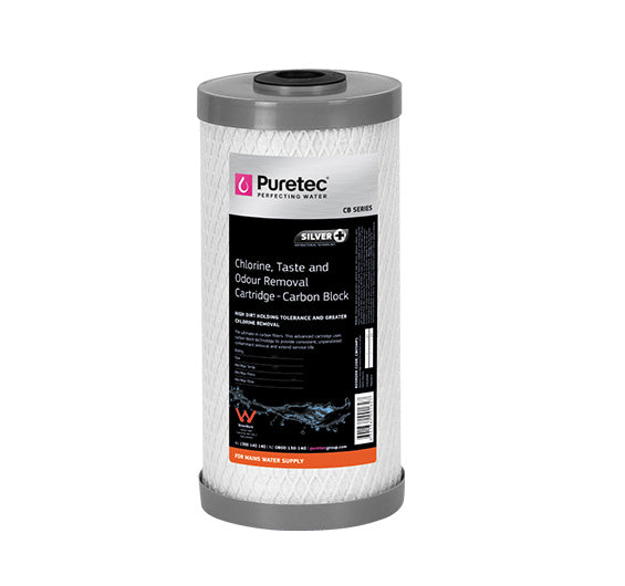 Puretec Hybrid R10 | Whole House UV Water Treatment System Product Name: Replacement Carbon Cartridge 10 Micron