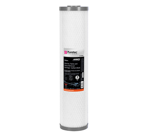 Puretec WH1 Series | Whole House Single Water Filter System Product Name: Replacement 20" Maxiplus Carbon Block Cartridge 10 Micron