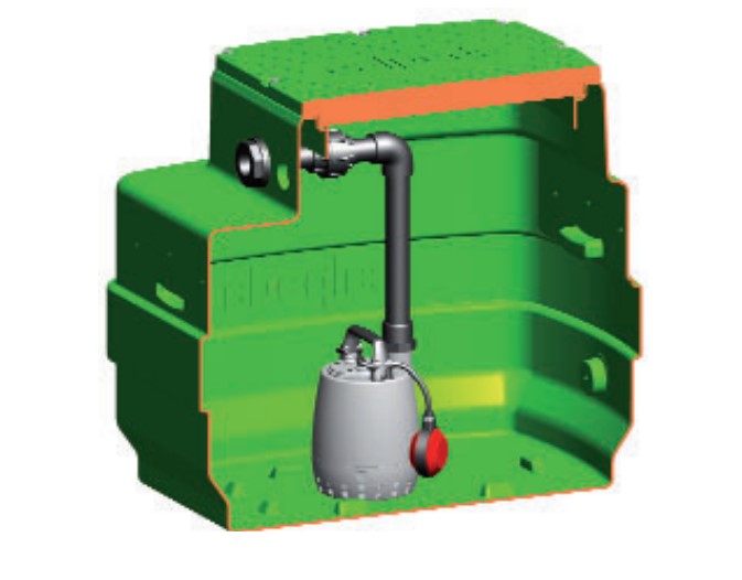 Calpeda GEO 230L Automatic Wastewater Sewage Packaged Pump Station with GXVM Vortex Pump (Max 230LPM)