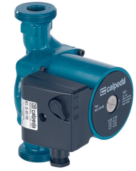 Calpeda Circulating Pumps for Sanitary Hot Water - NC3 Choose your pump: NC3 25-60 130mm - 95W, NC3 25-60 180mm - 95W, NC3 25-70 180mm - 136W, NC3 32-80 180mm - 206W, NC3 32-120 180mm - 265W